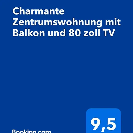 Charmante Zentrumswohnung Mit Balkon Und 80 Zoll Tv