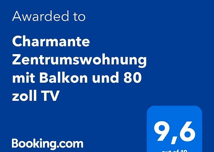 דירה Charmante Zentrumswohnung Mit Balkon Und 80 Zoll Tv